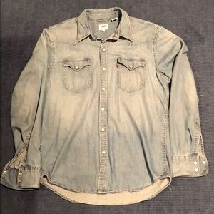 Levi’s Denim Long Sleeve Button Down